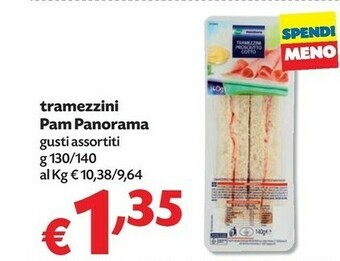 Pam Pam panorama tramezzini offerta