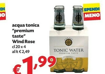 Pam Acqua tonica premium taste wind rose offerta