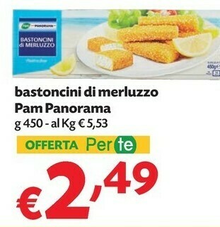 Pam Pam&panorama - bastoncini di merluzzo offerta