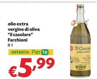 Pam Olio extra vergine di oliva il casolare grezzo naturale biologico offerta