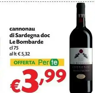 Cannonau di sardegna doc le bombarde