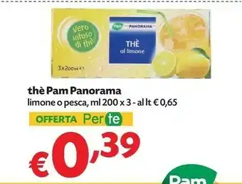 Pam Pam panorama thè limone offerta