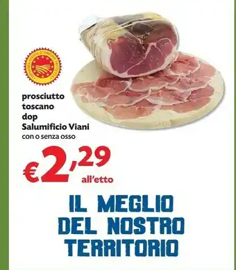 Pam Prosciutto toscano dop offerta