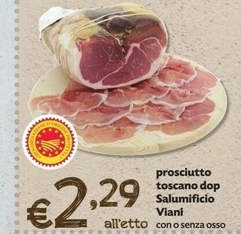 Pam Prosciutto toscano dop offerta