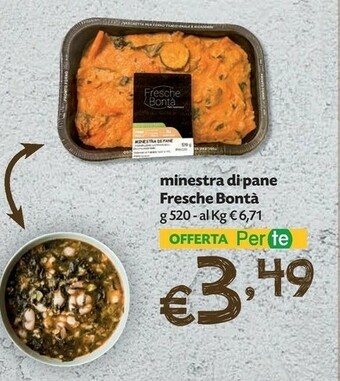 Pam Fresche bontà minestra di pane offerta