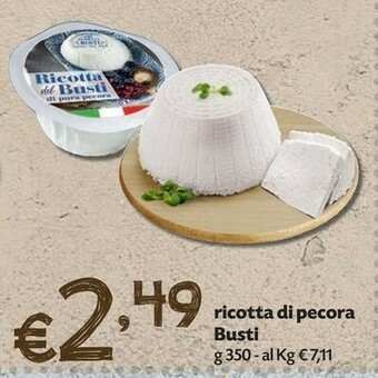 Pam Busti ricotta di pecora offerta