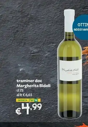 Margherita bidoli traminer doc