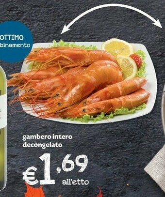 Pam Gambero intero decongelato offerta