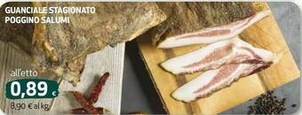 Coop Guanciale stagionato poggino salumi offerta