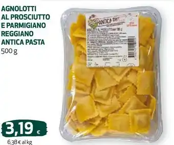 Coop Antica pasta agnolotti al prosciutto e parmigiano reggiano 500 g offerta