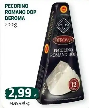 Coop Deroma pecorino romano dop 200 g offerta