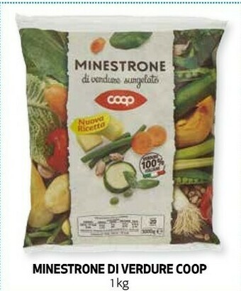 Coop Coop - minestrone di verdure surgelate nuova ricetta 1000 g(ml) offerta