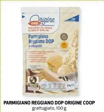 Coop Coop parmigiano reggiano dop grattugiato origine offerta
