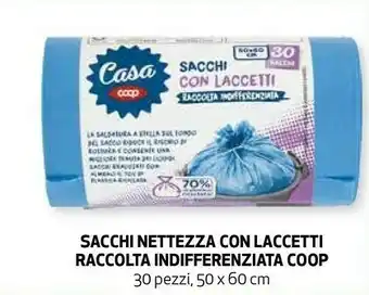 Coop Coop sacchi nettezza con laccetti raccolta indifferenziata offerta