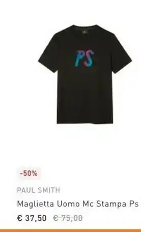 Coin Paul smith maglietta uomo mc stampa ps offerta