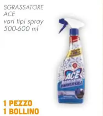 Conad SGRASSATORE ACE vari tipi spray 500-600 ml offerta