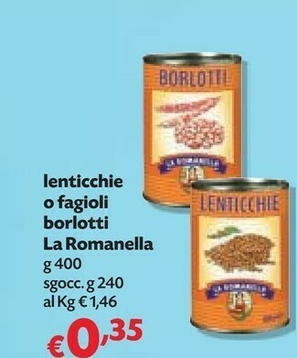 Pam Fagioli borlotti offerta