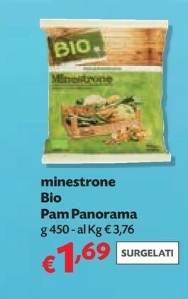 Pam Pam & panorama - minestrone di verdure bio con ortaggi e legumi offerta