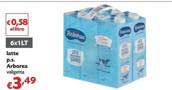 Pam Arborea - latte parzialmente scremato uht offerta