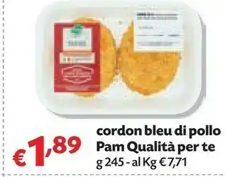 Pam Pam cordon bleu di pollo offerta