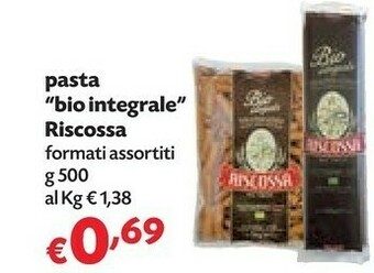 Pam Riscossa - bio integrale penne rigate n. 27 500 g(ml) offerta