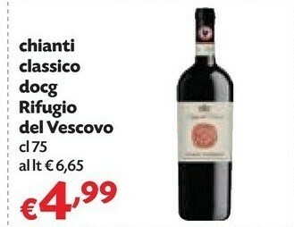 Pam Rifugio del vescovo chianti classico docg offerta