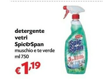 Spic & span detergente vetri muschio e te verde
