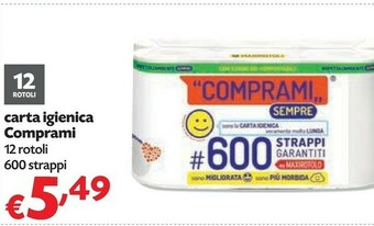 Pam Comprami carta igienica offerta