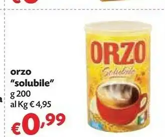 Pam Orzo solubile offerta