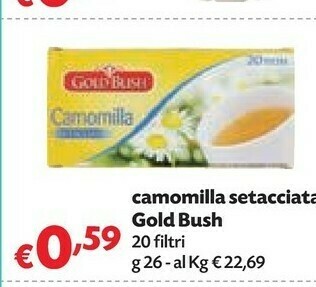 Gold bush - camomilla setacciata 26 g(ml)
