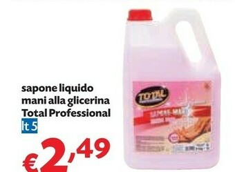 Total professional sapone liquido mani alla glicerina