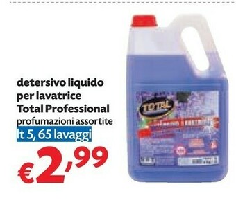 Pam Total professional detersivo liquido per lavatrice offerta