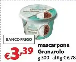 Pam Granarolo - mascarpone cremoso 500 g(ml) offerta