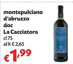 Pam Montepulciano d'abruzzo offerta