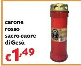 Pam Cerone rosso sacro cuore di gesù offerta