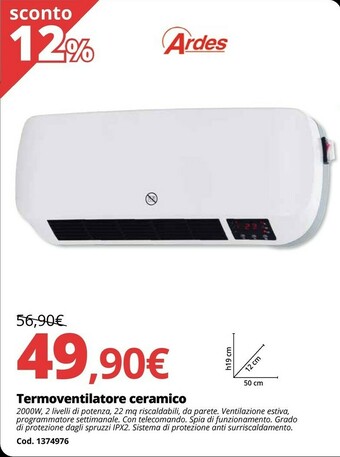 Brico Io Termoventilatore ceramico offerta