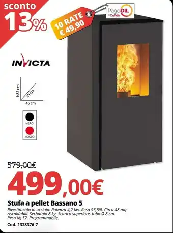 Brico Io Stufa a pellet bassano 5 offerta