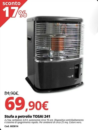 Stufa a petrolio tosai 241