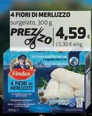 Coop 4 fiori di merluzzo 300 g(ml) offerta