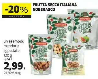 Ipercoop Noberasco - mandorle sgusciate biologiche offerta