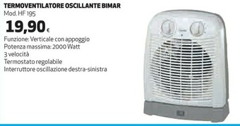 Termoventilatore oscillante