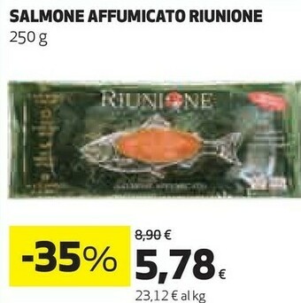 Coop Riunione - salmone affumicato 250 g(ml) offerta