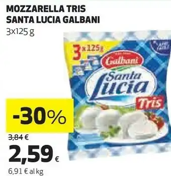 Coop Santa lucia mozzarella offerta