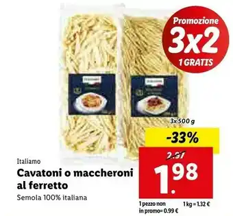 Cavatoni / maccheroni al ferretto