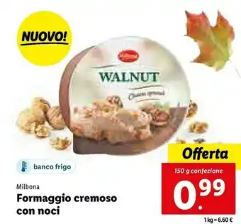 Lidl Formaggio cremoso con noci offerta