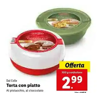 Lidl Torta con piatto offerta