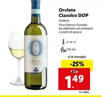 Lidl Orvieto classico dop offerta