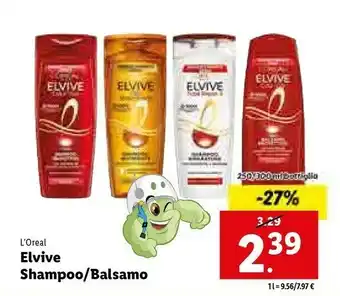 Lidl Elvive shampoo offerta