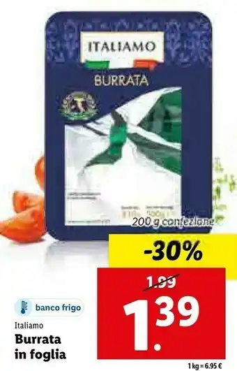 Lidl Italiamo - burrata 200 g(ml) offerta