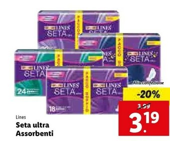 Lidl Seta ultra assorbenti offerta